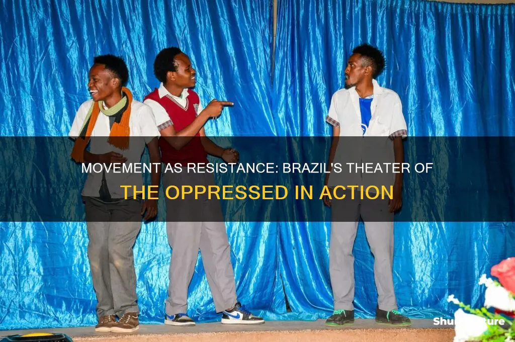 how does the brazil theater of oppressed use movement