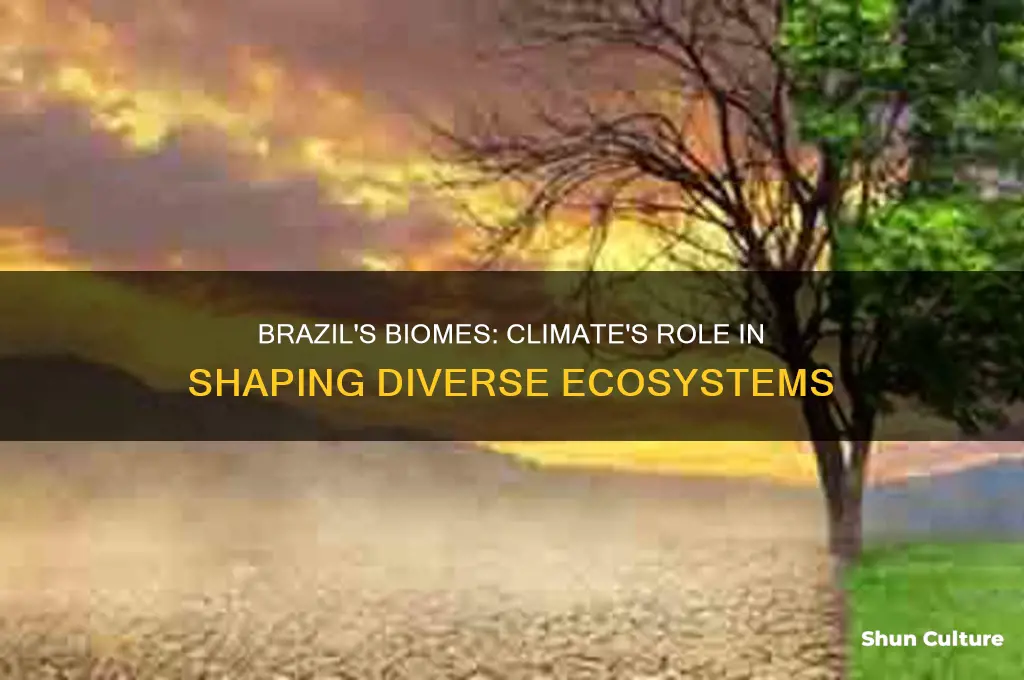 how does the climate cause biomes present in brazil