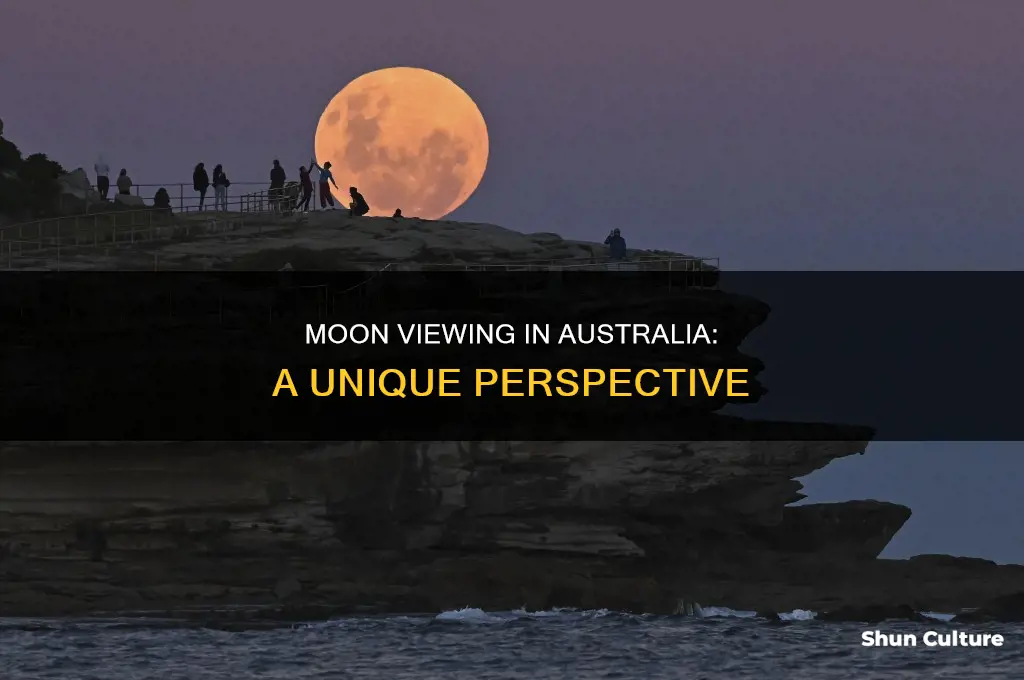 how does the moon look like in australia