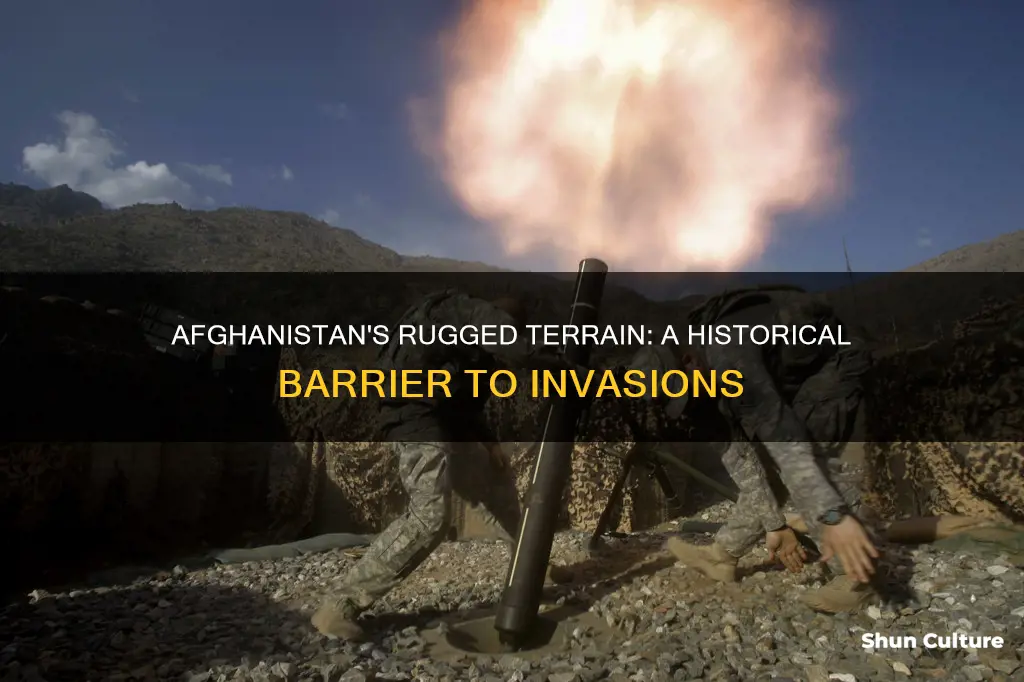 how does the topography of afghanistan hinder invasions