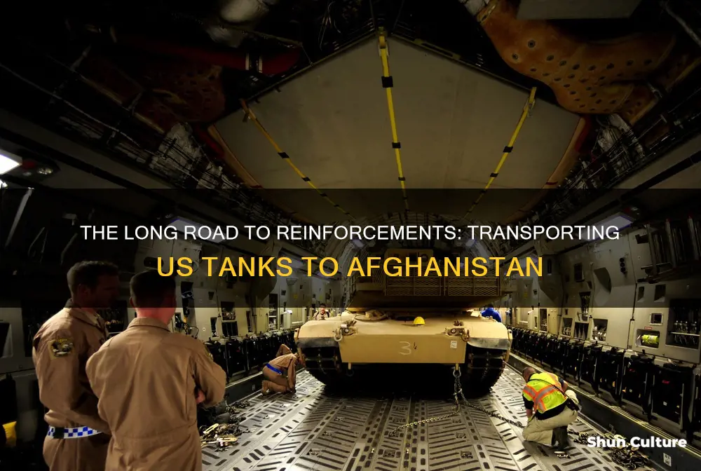 how does the us get tanks to afghanistan