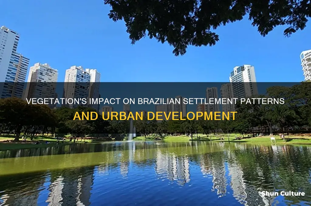 how does vegetation affect settlement in brazil