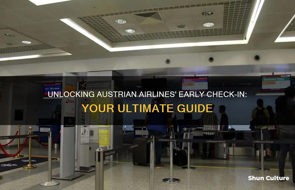 how early can you check in for austrian airlines flight