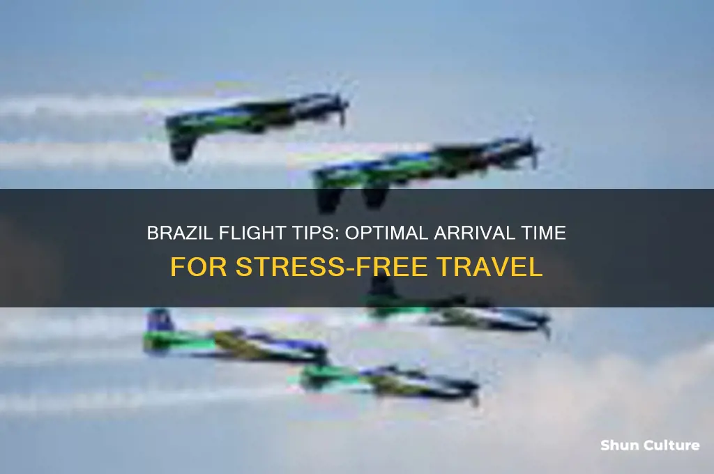 how early to arrive for flight within brazil