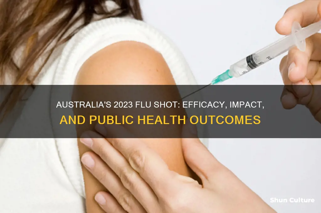 how effective was the flu shot in australia this year