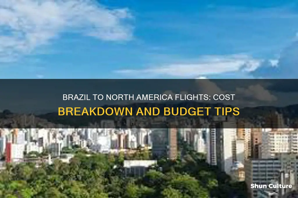 how expensive are flights from brazil to north ameria