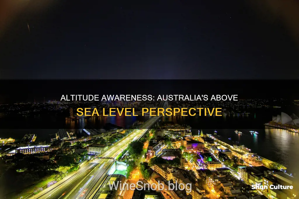 how far above sea level am I australia