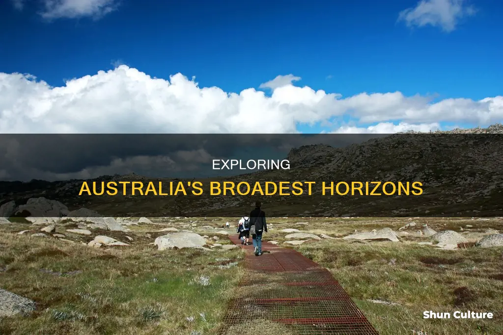 how far across is australia at its widest point