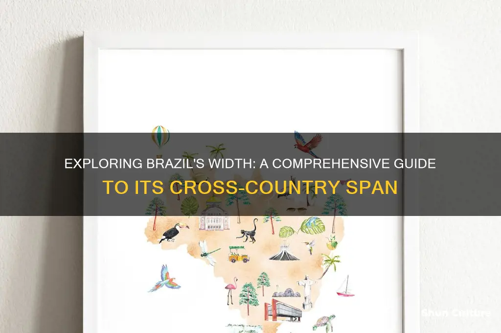 how far across is brazil