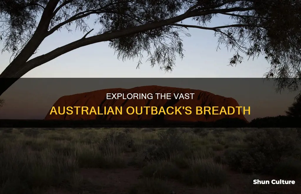 how far across the australia outback