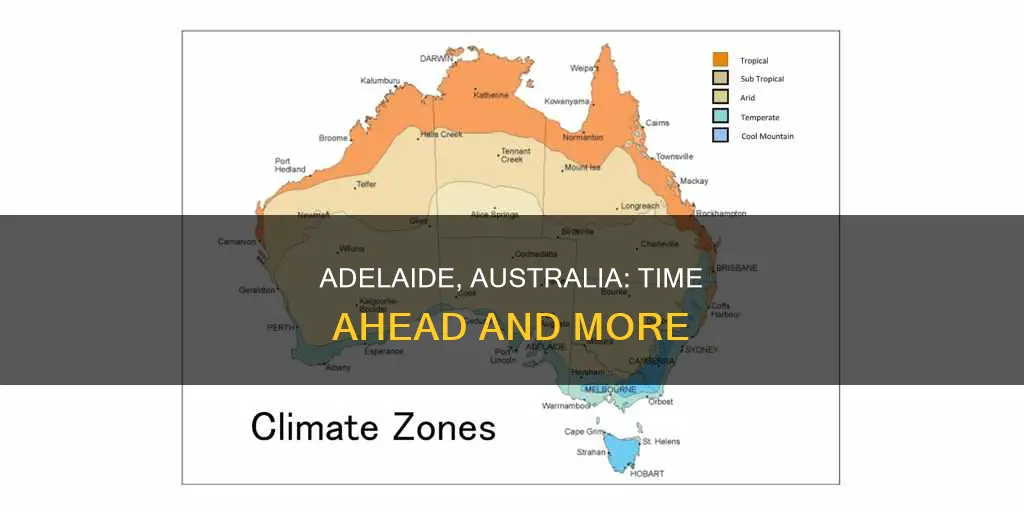 how far ahead is adelaide australia