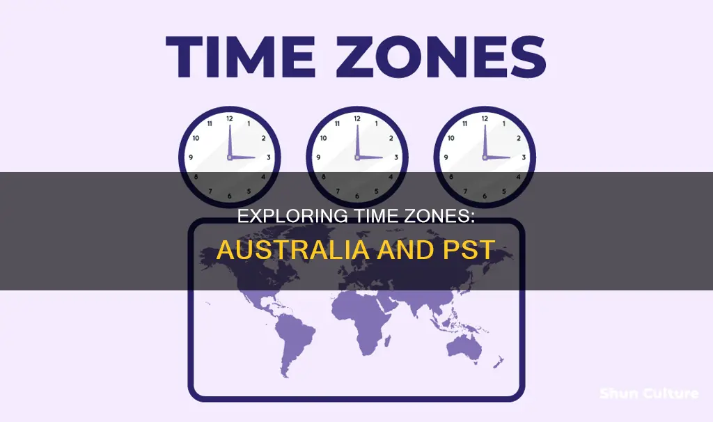 how far ahead is australia from pst