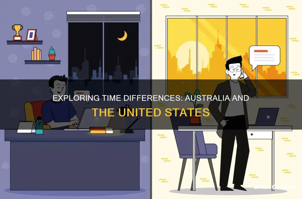 how far ahead is australia from the united states