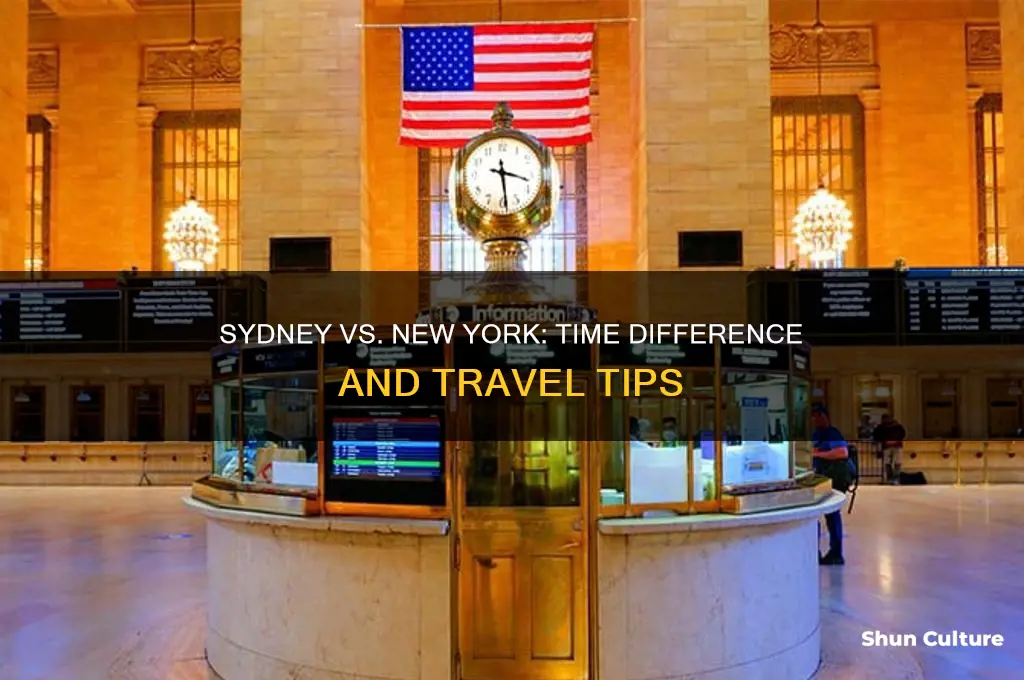 how far ahead is sydney australia from new york