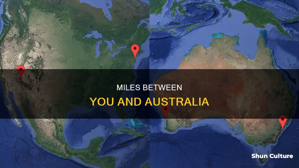 how far am I from australia in miles