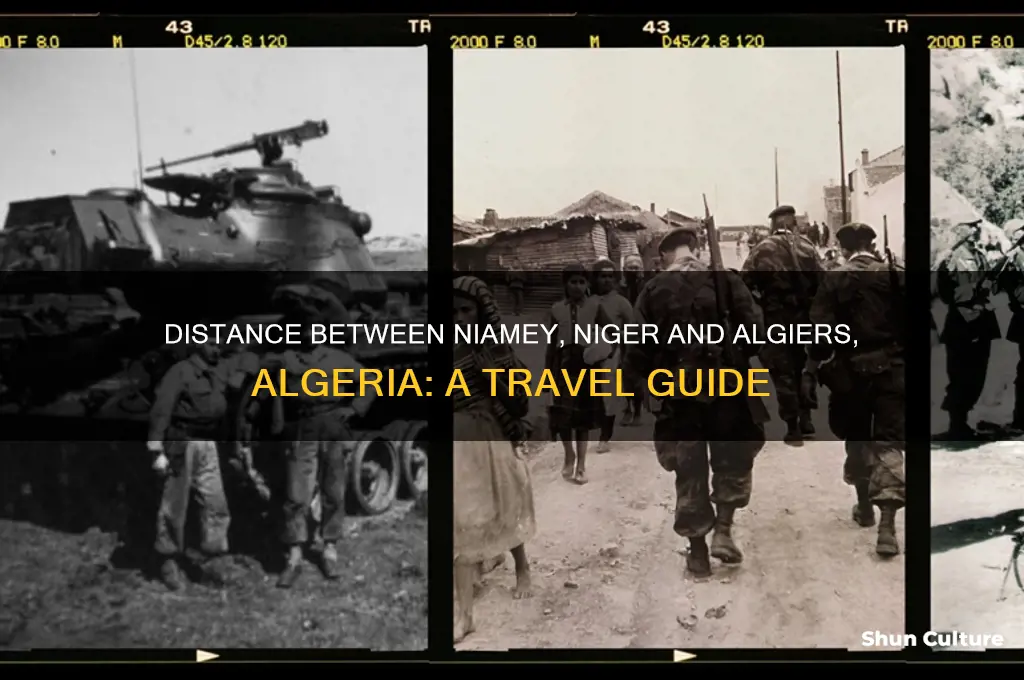 how far apart is niamey niger to algiers algeria