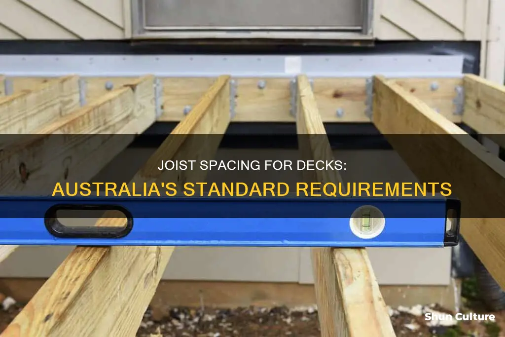 how far apart should joists be on a deck australia