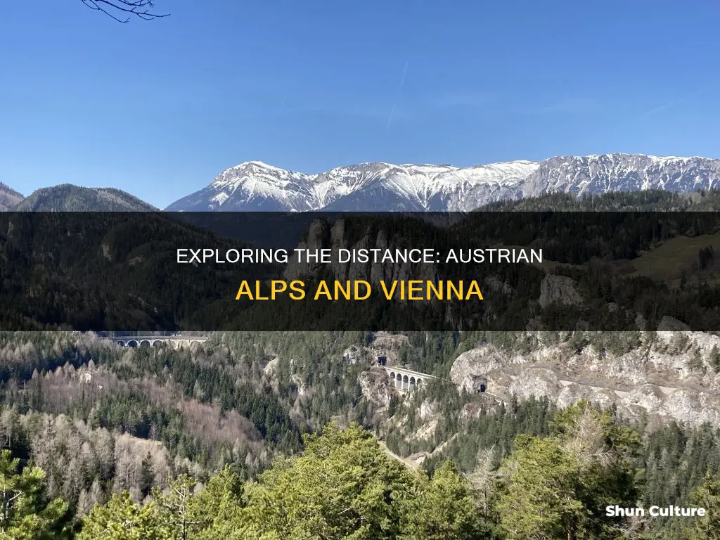 how far are teh austrian alps from vienna