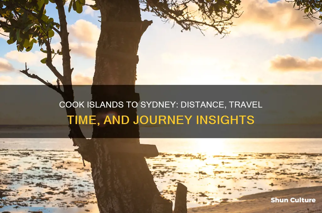 how far are the cook islands from sydney australia