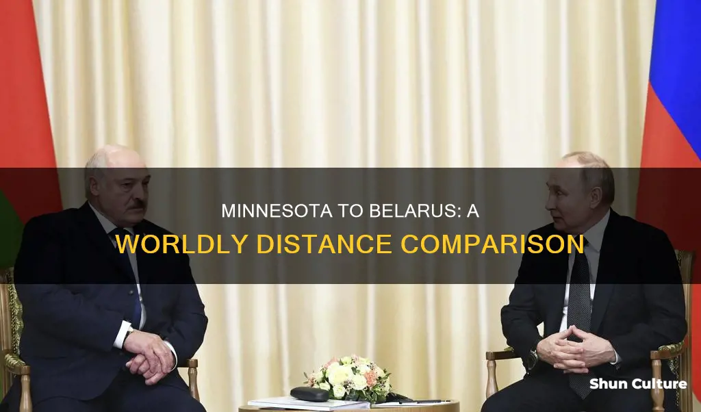 how far around the world is minnesota from belarus