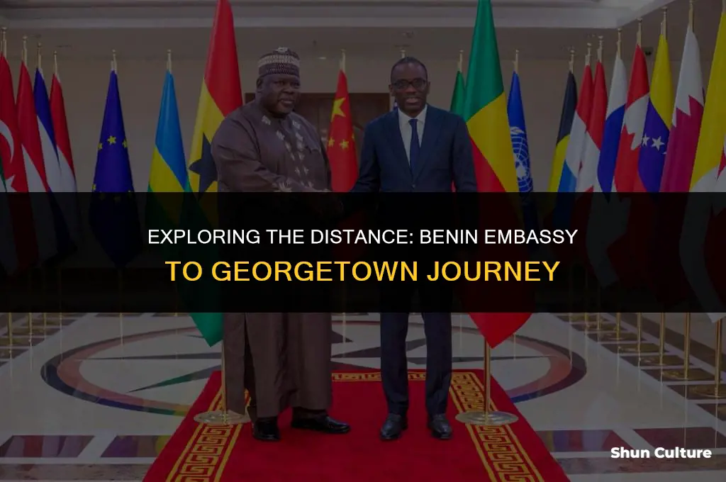 how far away from benin embassy from georgetown