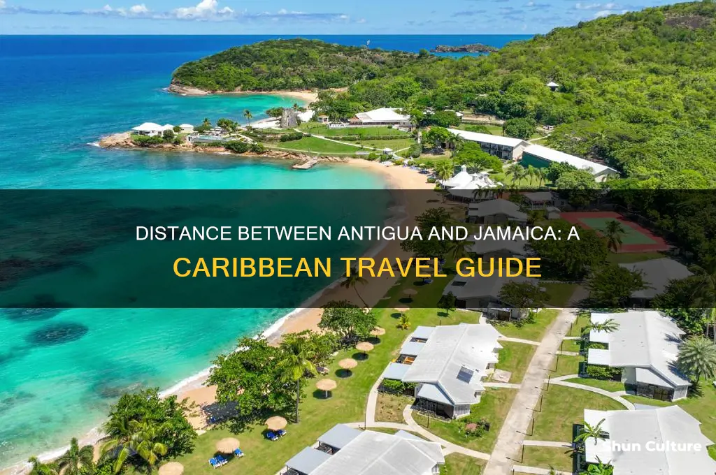 how far away is antigua from jamaica