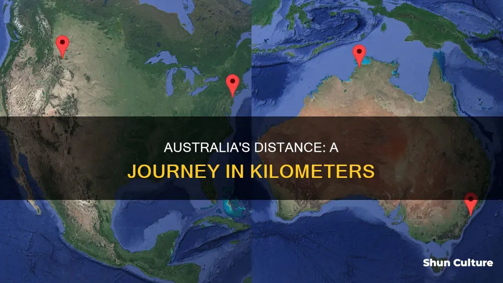 how far away is australia in km