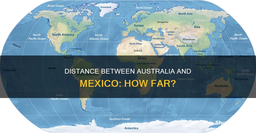 how far away is australia to meico
