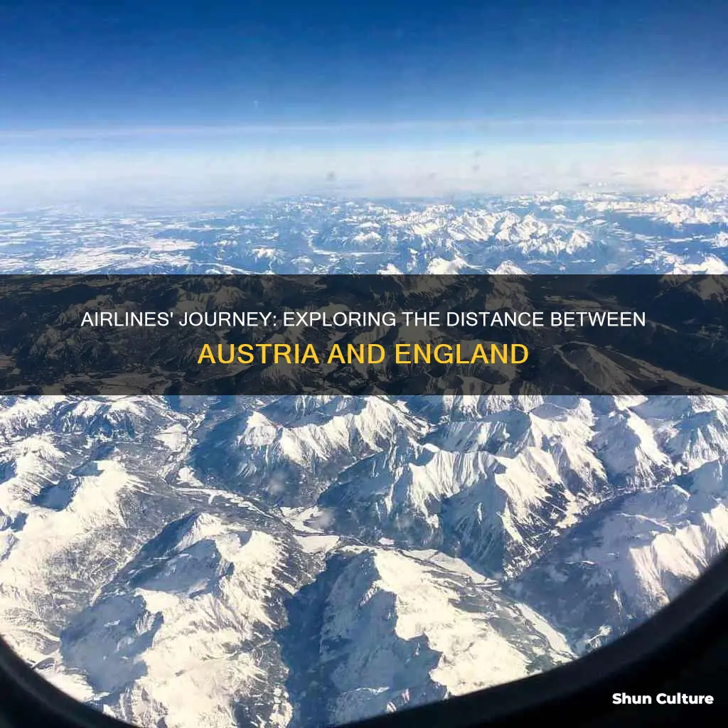 how far away is austria from england by plane