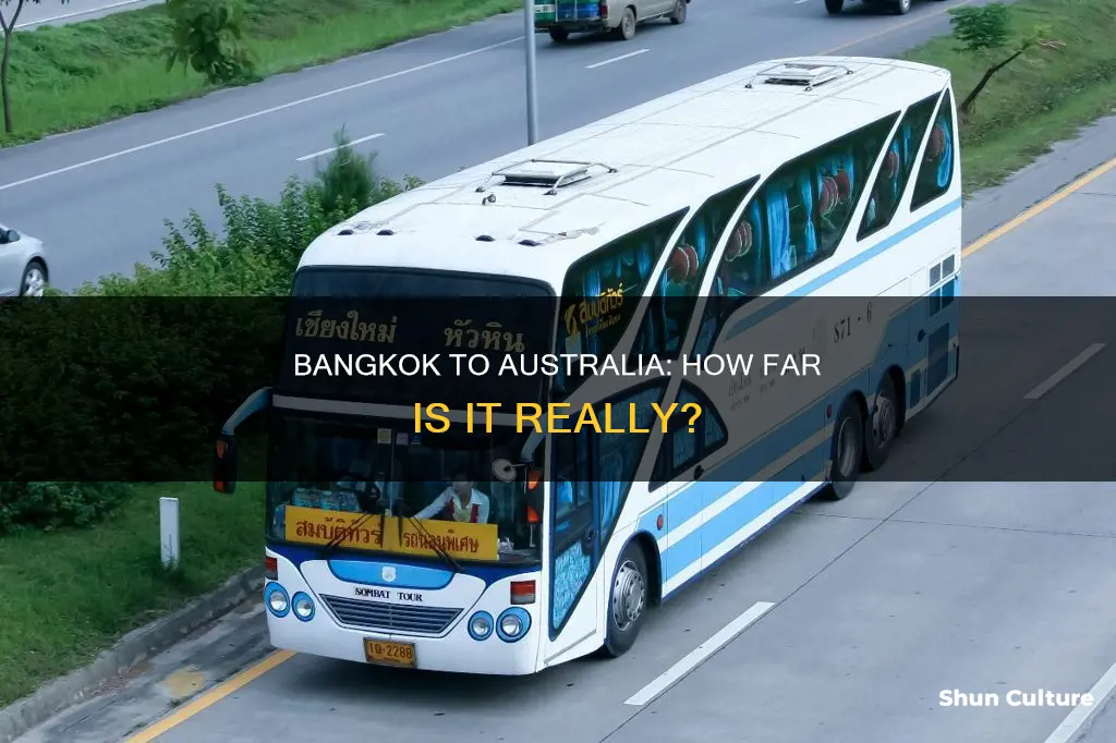 how far away is bangkok to australia