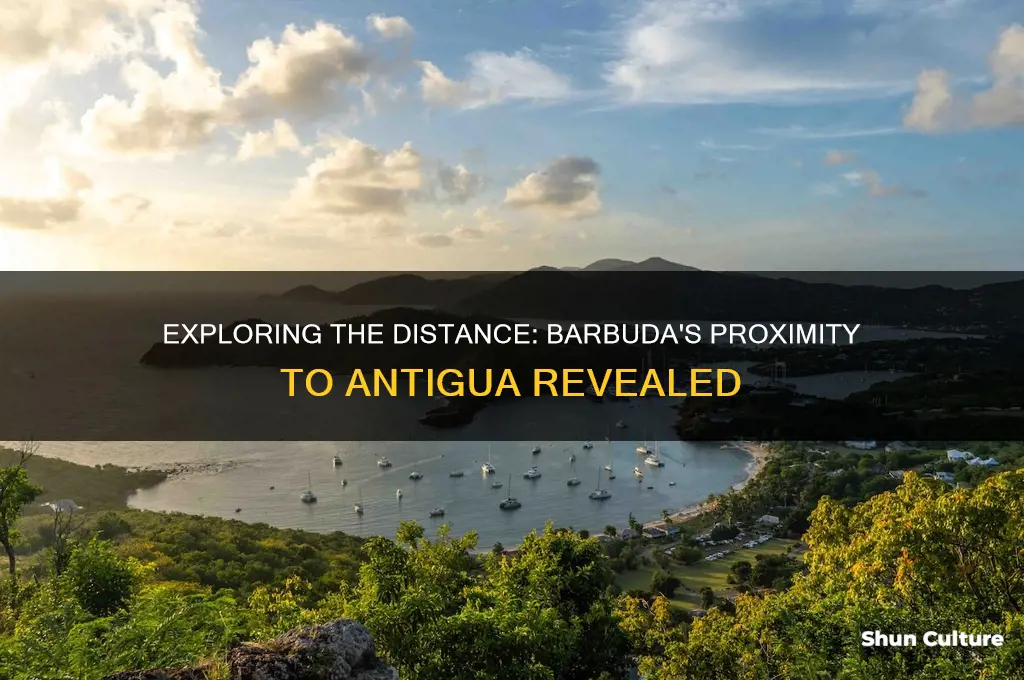 how far away is barbuda from antigua