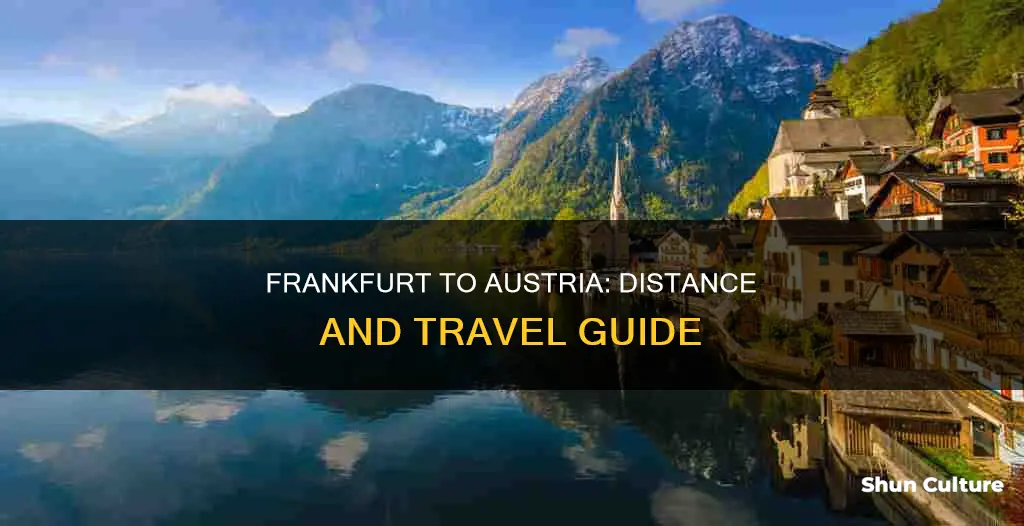 how far away is frankfurt germany from austria