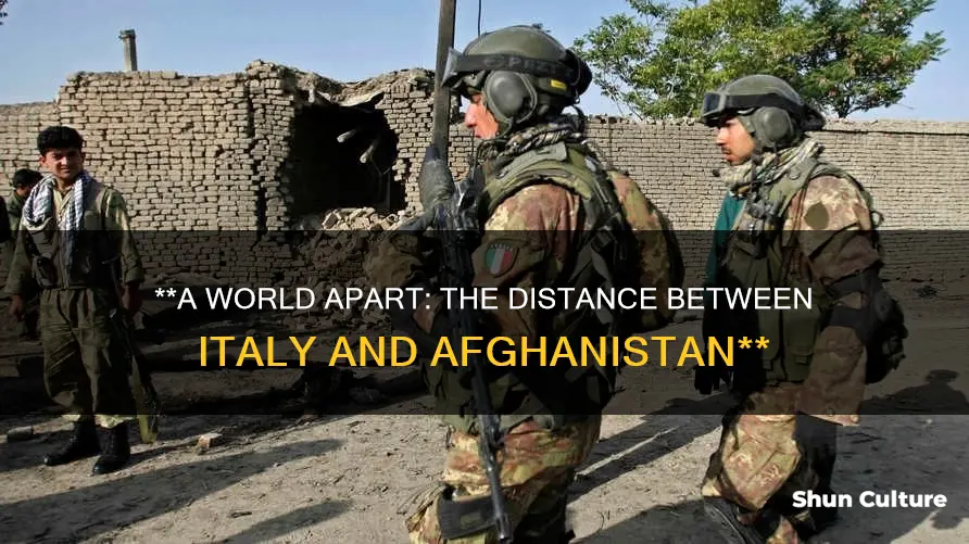 how far away is italy from afghanistan