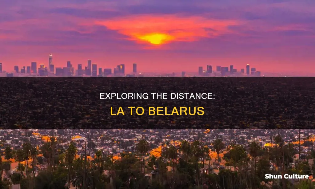 how far away is los angeles from belarus