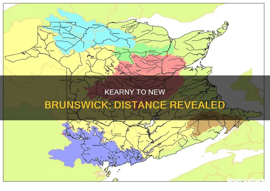 how far away is new brunswick from kearny new jersey