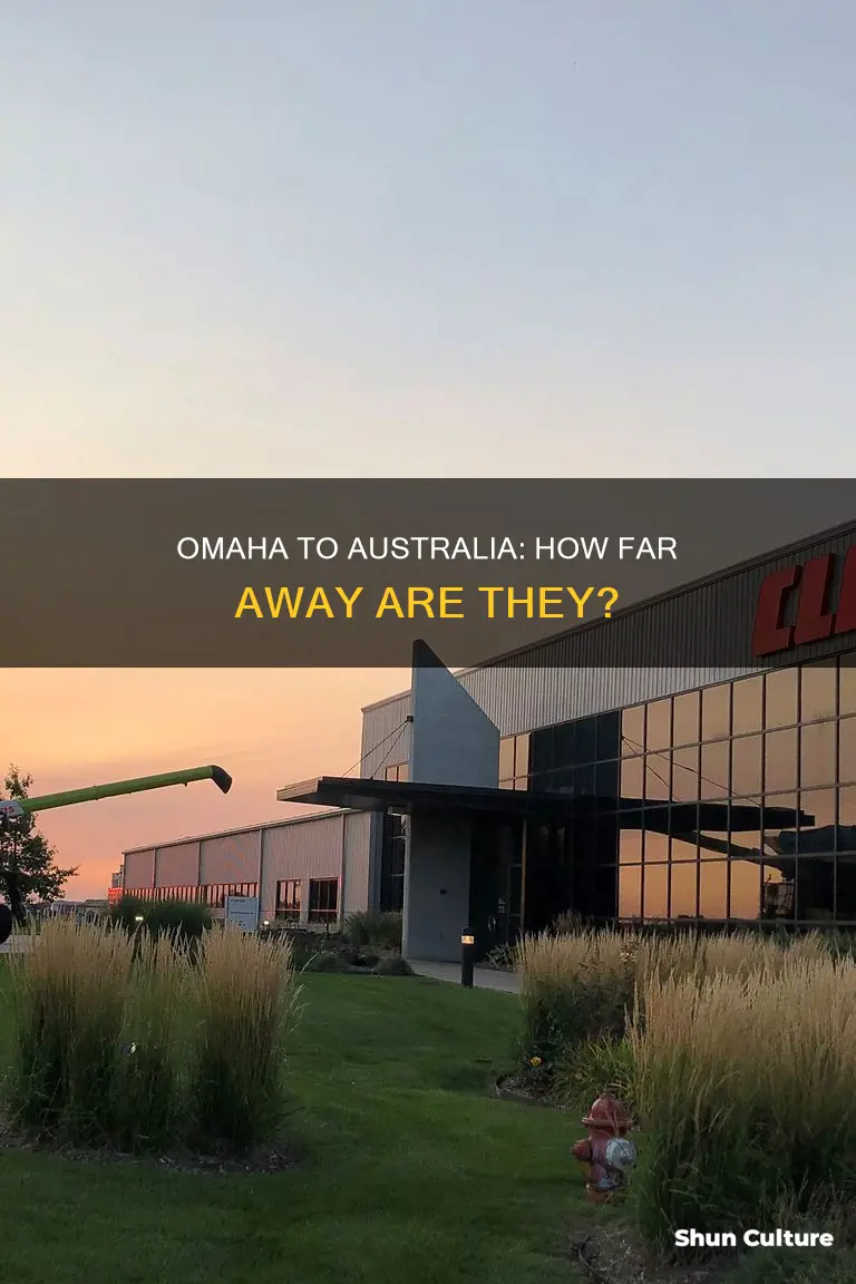 how far away is omaha from australia