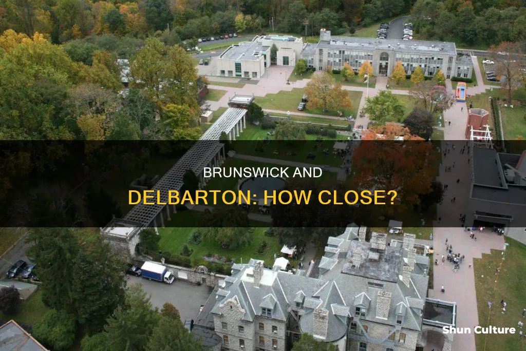 how far away is the brunswick school from delbarton school