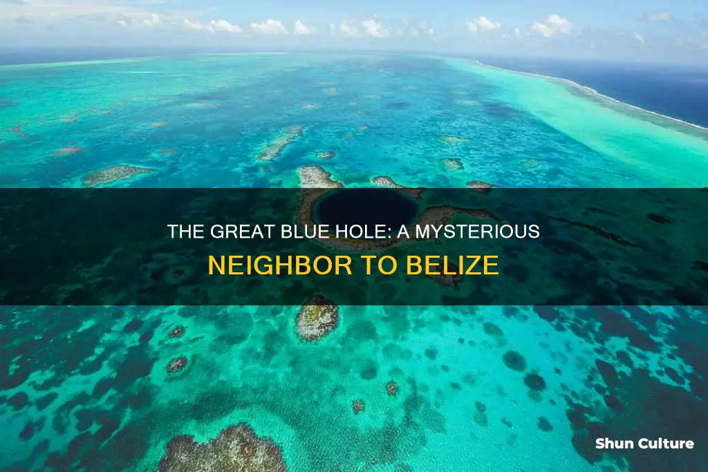 how far away is the great blue hole from belize