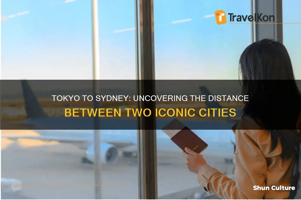 how far away is tokyo from sydney australia