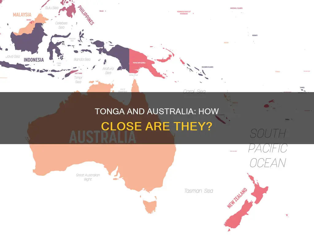 how far away is tonga from australia