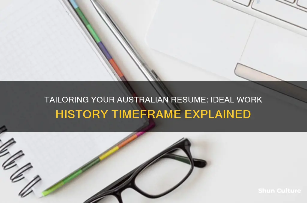how far back should a resume go australia
