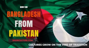 Exploring the Distance: Bangladesh and Pakistan's Geographic Separation