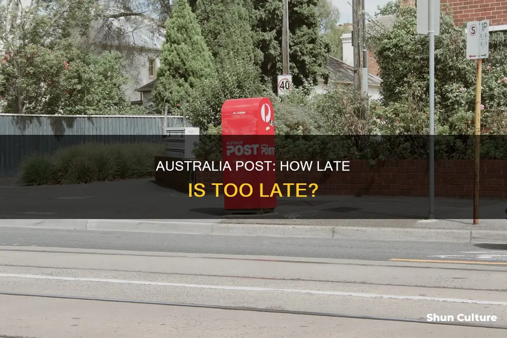 how far behind is australia post