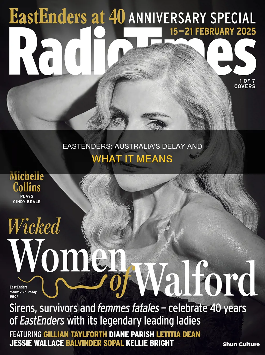 how far behind is eastenders in australia
