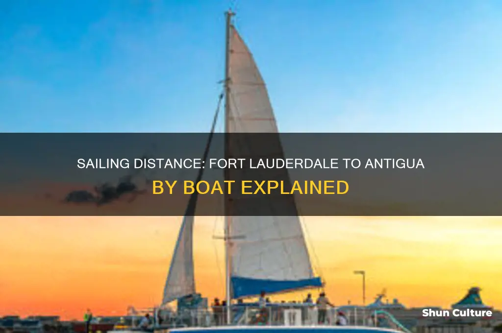 how far by boat from fort laurderdale to antigua