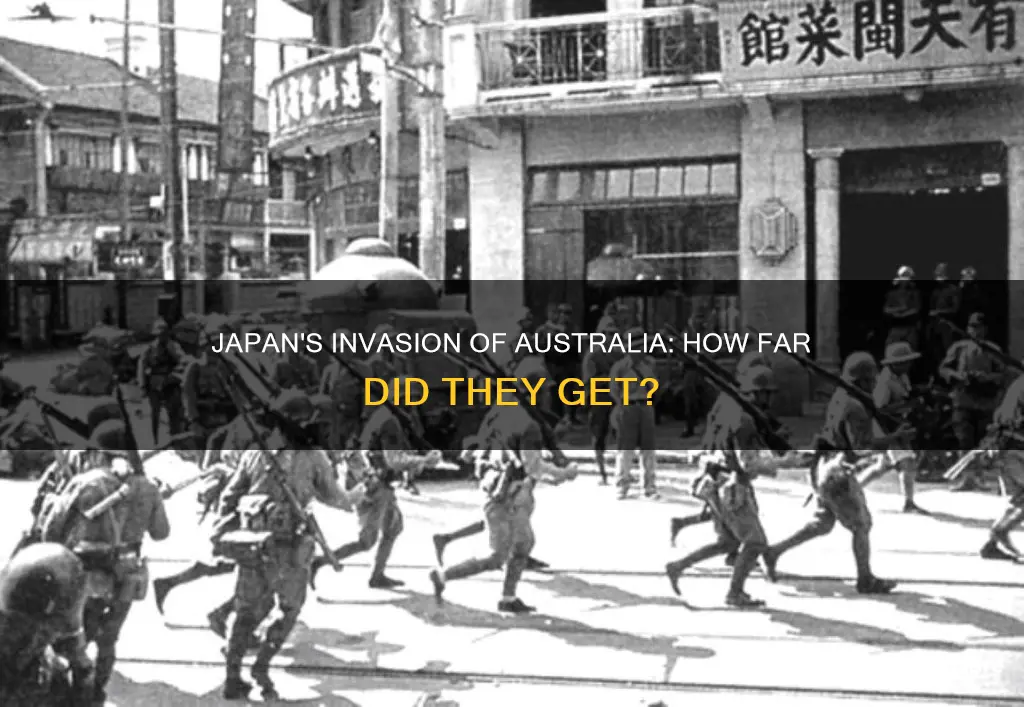 how far did japan invade australia
