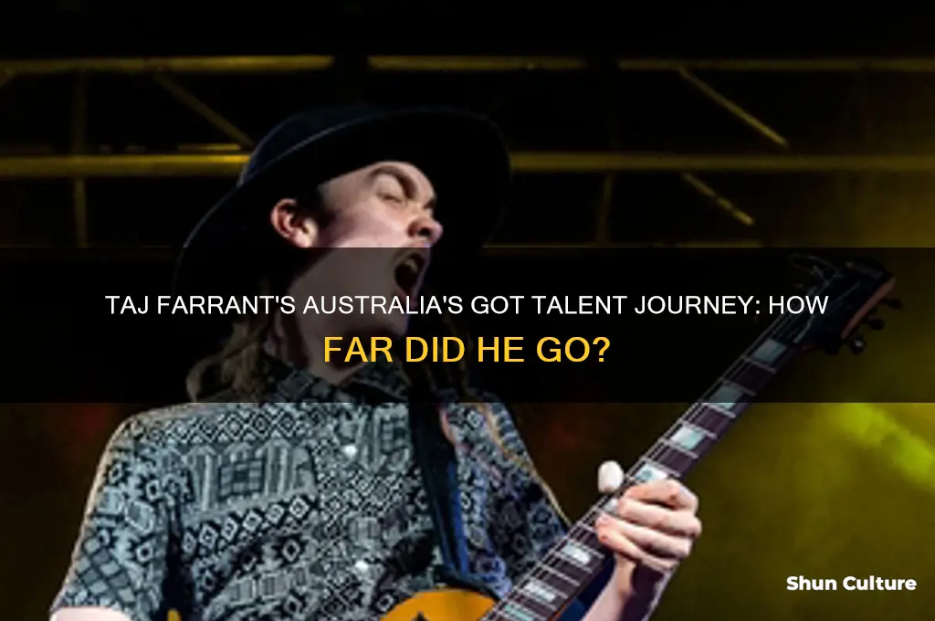 how far did taj farrant go in australia