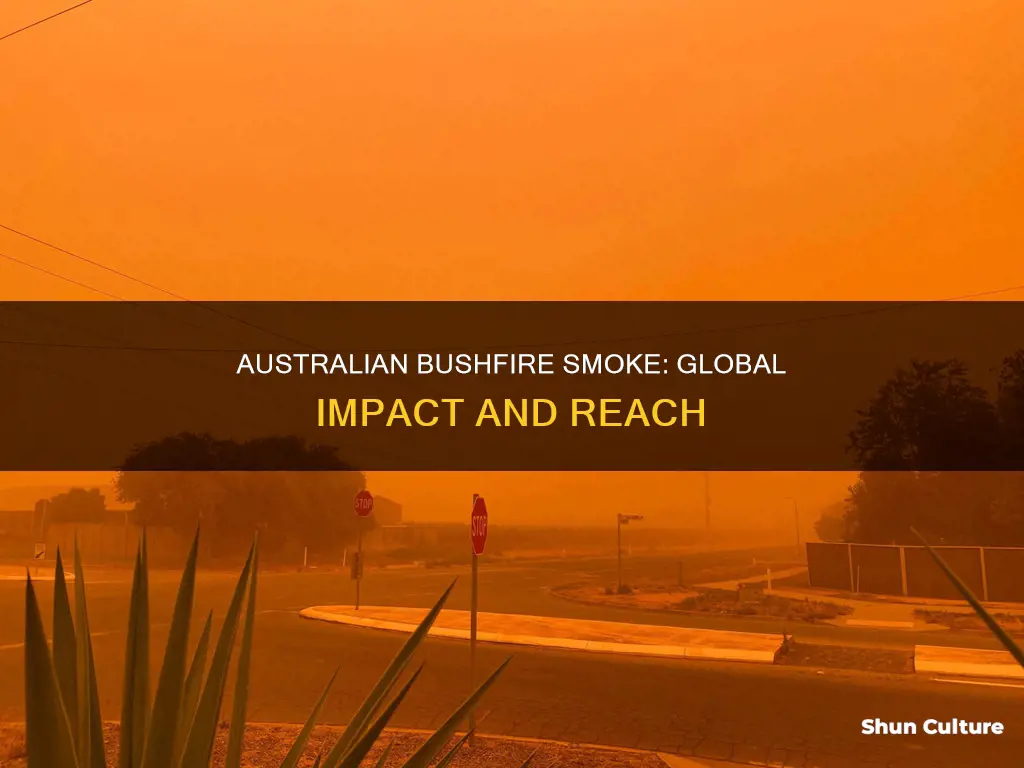 how far did the smoke travel from australia