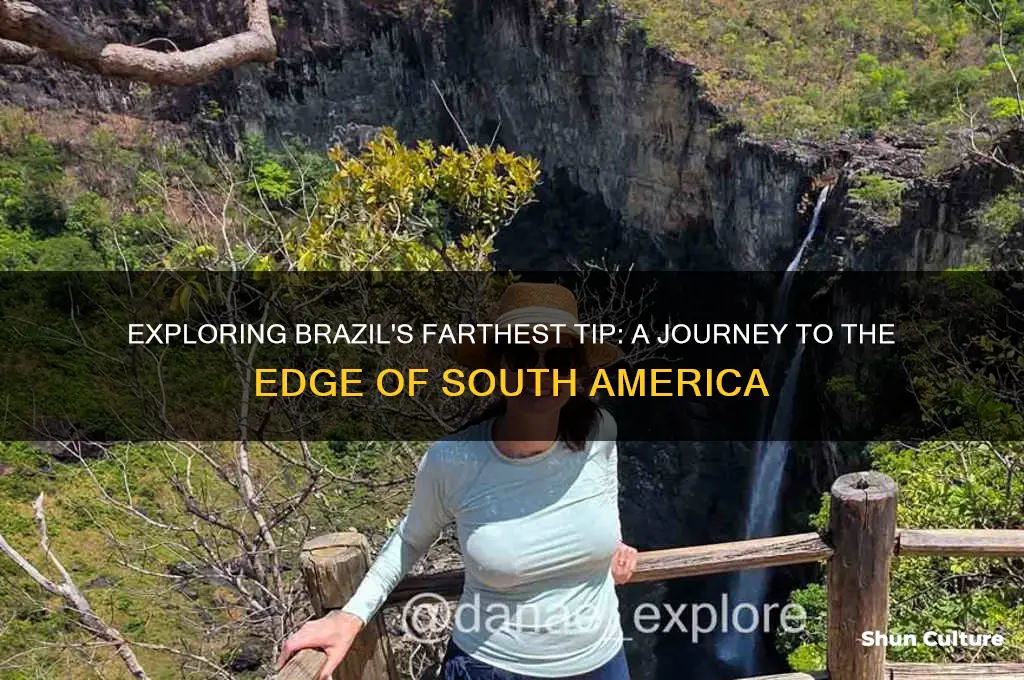 how far does the tip of brazil go
