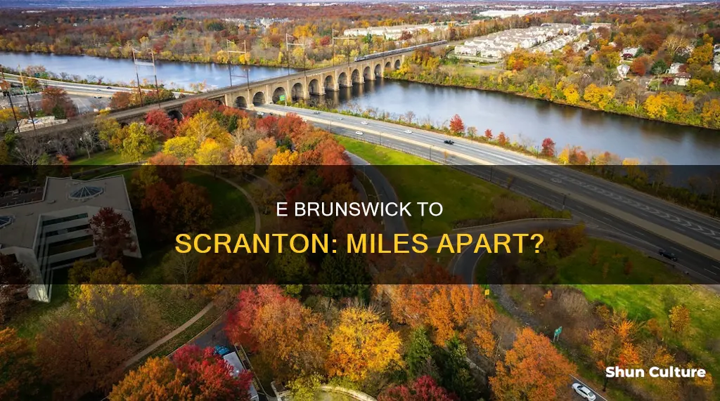 how far e brunswick to scranton